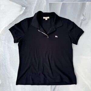 Authentic Burberry Polo Shirt Womens size medium Slim Fit  Y2K